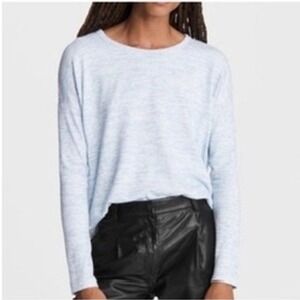 Rag & Bone Blue & White Striped Long Sleeve Top Womens Medium Soft